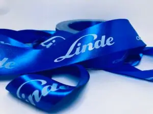 geschenkband mit Logo
