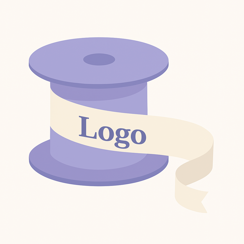 Bedrucktes Geschenkband mit Logo